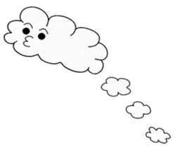 Cute Cloud sticker #2847439