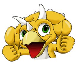 Q Dinosaur Family-English version sticker #2847723