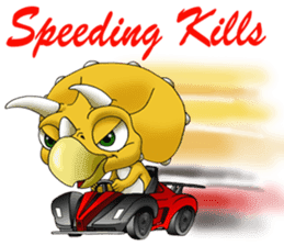 Q Dinosaur Family-English version sticker #2847733