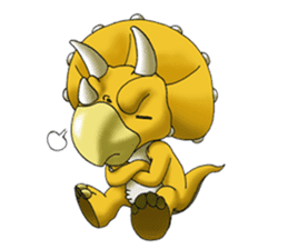 Q Dinosaur Family-English version sticker #2847739