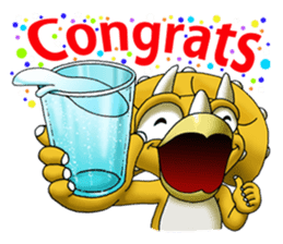 Q Dinosaur Family-English version sticker #2847740