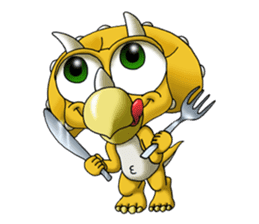 Q Dinosaur Family-English version sticker #2847744