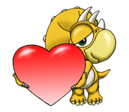 Q Dinosaur Family-English version sticker #2847745