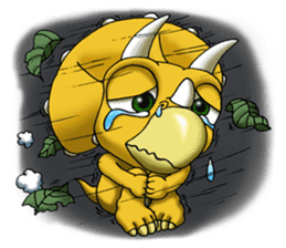 Q Dinosaur Family-English version sticker #2847747