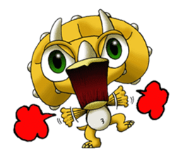 Q Dinosaur Family-English version sticker #2847759