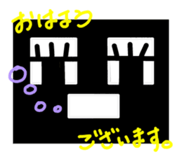 Fairy of strange square face sticker #2847769