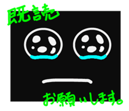 Fairy of strange square face sticker #2847782