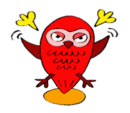 HAPPY OWL sticker #2848190