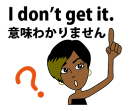 English/Japanese conversation sticker 2 sticker #2848270