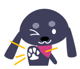 Cute dachshund sticker #2848545