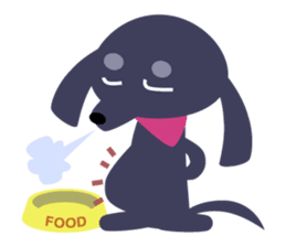 Cute dachshund sticker #2848546