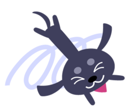 Cute dachshund sticker #2848555