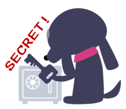 Cute dachshund sticker #2848556