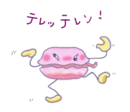 Handmade macaron thinking sticker #2848867