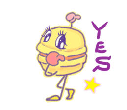 Handmade macaron thinking sticker #2848880