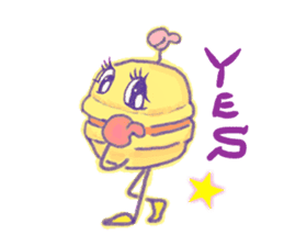 Handmade macaron thinking sticker #2848880