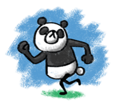 Do your best. Panda man sticker #2849254