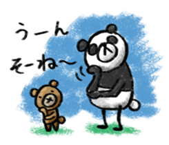 Do your best. Panda man sticker #2849260