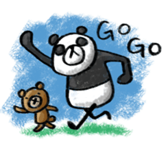 Do your best. Panda man sticker #2849267