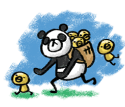 Do your best. Panda man sticker #2849269