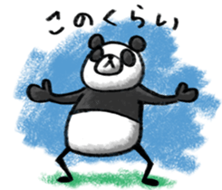 Do your best. Panda man sticker #2849272