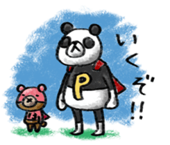 Do your best. Panda man sticker #2849274