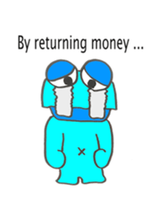 Short sale-kun  English edition sticker #2849453