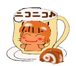 Cat cafe!Latte sticker #2850044