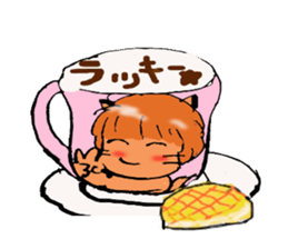 Cat cafe!Latte sticker #2850054