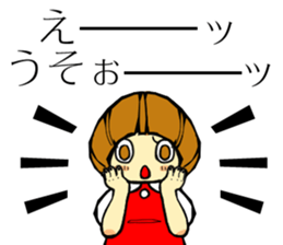 pink bear and a girl's sticker #2850383