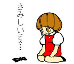 pink bear and a girl's sticker #2850384