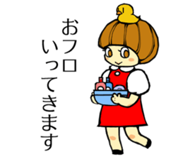 pink bear and a girl's sticker #2850388