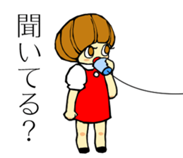 pink bear and a girl's sticker #2850390