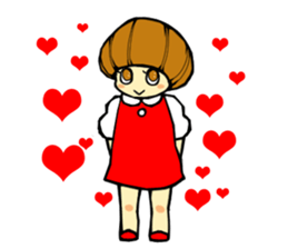 pink bear and a girl's sticker #2850395