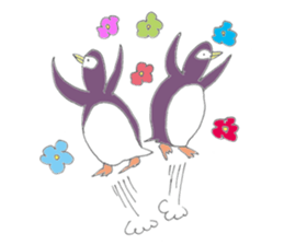 The easygoing penguins sticker #2850447