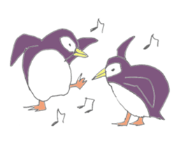 The easygoing penguins sticker #2850467