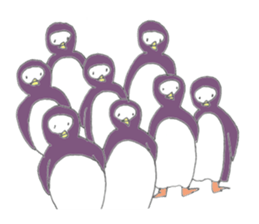 The easygoing penguins sticker #2850473