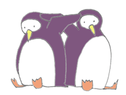 The easygoing penguins sticker #2850475