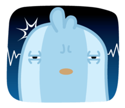 Chiketori little blue chicks sticker #2851325