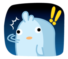 Chiketori little blue chicks sticker #2851347