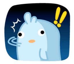 Chiketori little blue chicks sticker #2851347