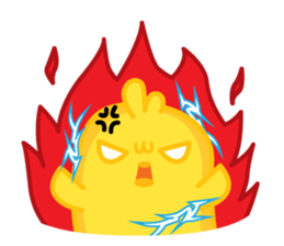 Chiketori little blue chicks sticker #2851348