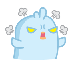 Chiketori little blue chicks sticker #2851354