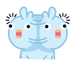 Chiketori little blue chicks sticker #2851356