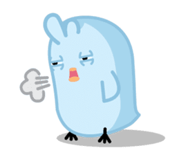 Chiketori little blue chicks sticker #2851357