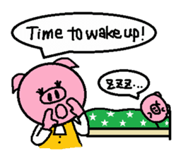 Ton-kun mom. English edition. sticker #2852444