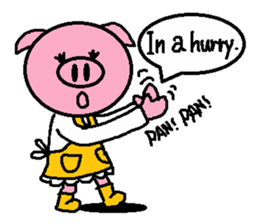 Ton-kun mom.  English edition. sticker #2852445