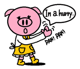 Ton-kun mom. English edition. sticker #2852445