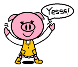 Ton-kun mom. English edition. sticker #2852448