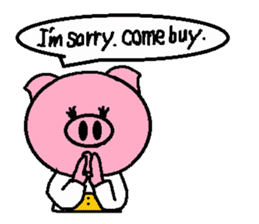 Ton-kun mom. English edition. sticker #2852457